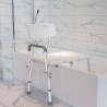 Suihkupenkki kylpy vanhukset vammaiset selkänojalla Holly Varasto