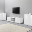 Moderni muotoilu TV-teline valkoinen olohuone 180cm Dover Luettelo