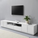 TV-kaappi 260cm moderni design valkoinen olohuone Breid Tarjous