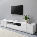 TV-kaappi 260cm moderni design valkoinen olohuone Breid Tarjous
