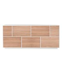 Sideboard olohuoneen kaappi 200cm keittiö design valkoinen Lopar Wood Alennusmyynnit