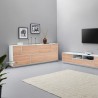 Sideboard olohuoneen kaappi 200cm keittiö design valkoinen Lopar Wood Luettelo
