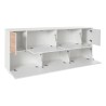 Sideboard olohuoneen kaappi 200cm keittiö design valkoinen Lopar Wood Alennukset