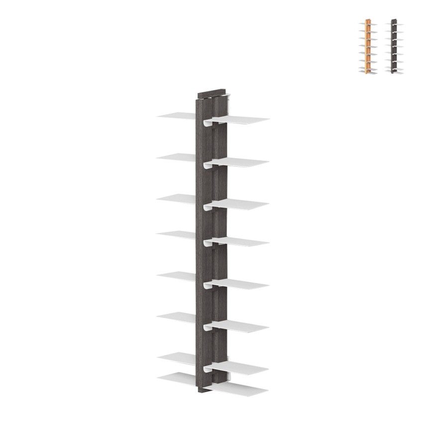 Zia Bice SF kaksipuolinen puinen seinähylly, 105 cm, 14 hyllyä Tarjous Zia Bice SF kaksipuolinen puinen seinähylly, 105 cm, 14 hyllyä Tarjous