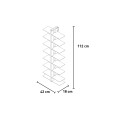 Zia Bice SF kaksipuolinen puinen seinähylly, 105 cm, 14 hyllyä Hankinta