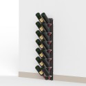 Design seinään kiinnitettävä viiniteline 14 pulloa viiniä Zia Gaia WSH Malli