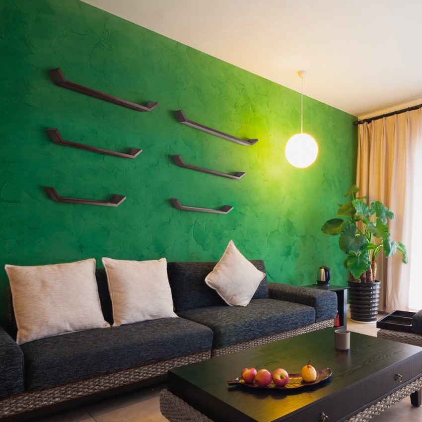 Kolmen olohuoneen seinähyllyn sarja moderni hyllyseinähylly Barchetta