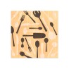 Keittiötyökalut käsi inlaid keittiö koristeellinen puu maalaus 75x75cm Ominaisuudet