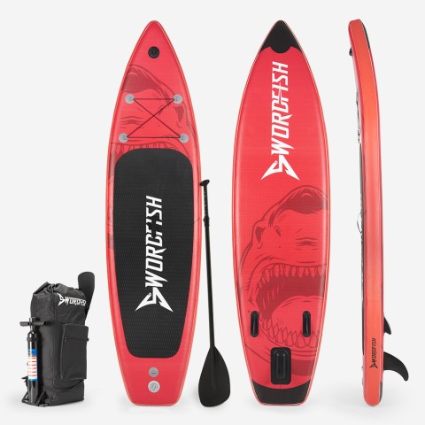 SUP puhallettava Stand Up Paddle board Touring aikuisille 366cm Red Shark Pro XL