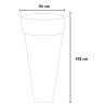 Moderni 105 cm Messapico kukkateline kasveille Alennusmyynnit