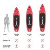 Ilmatäytteinen SUP Stand Up Paddle Touring lauta aikuisille  10'6 320cm Red Shark Pro 