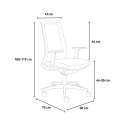 Ergonominen toimistotuoli, punainen verkkokangas, design Blow R Luettelo