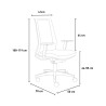 Ergonominen toimistotuoli, punainen verkkokangas, design Blow R Luettelo