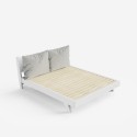 Parisänky design moderni 160x190cm säleillä ja tyynyillä Rust Ominaisuudet