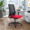 Ergonominen toimistotuoli, punainen verkkokangas, design Blow R Tarjous