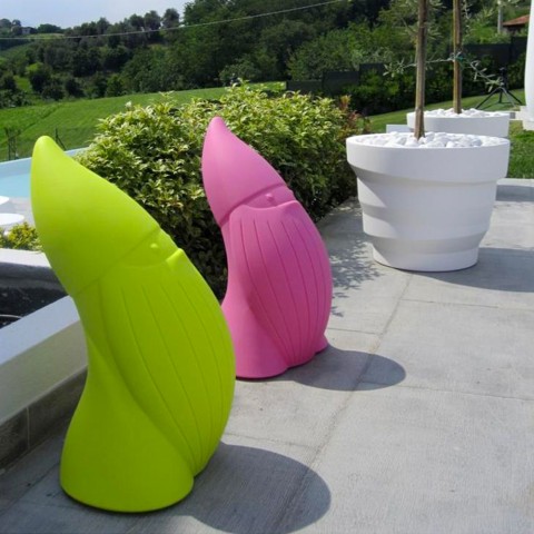 Puutarhakääpiön sisäpuoli modernia designia polyeteeniä Baddy