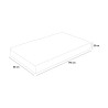 Makuualusta taskujousilla Memory Foam 25cm 80x190cm Hybridi Veradea Hinta