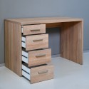 Toimistopöytä 4 laatikkoa moderni muotoilu puu KimDesk Malli