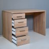 Toimistopöytä 4 laatikkoa moderni muotoilu puu KimDesk Malli