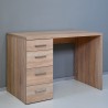 Toimistopöytä 4 laatikkoa moderni muotoilu puu KimDesk Ominaisuudet
