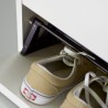 Tilaa säästävä design kenkäkaappi 3 ovea 9 paria kenkiä valkoinen KimShoe 3WS Luettelo