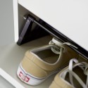 Kenkäkaappi 5 ovea 15 paria tilaa säästäviä kenkiä valkoinen KimShoe 5WS Alennusmyynnit