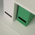 Toimiston kirjahylly valkoinen design 5 lokeroa säädettävät hyllyt Kbook 5WS Alennusmyynnit