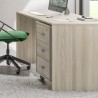 Työpöytäkaappi 3 laatikkoa avain pyörät moderni toimisto design Cour Malli