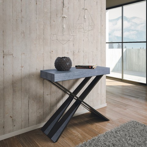 Jatkettava konsolipöytä 90x40-196cm Diago Pieni betoninen harmaa pöytä Tarjous