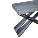 Ulosvedettävä harmaa konsolipöytä 90x40-300cm Diago Premium Concrete Diago Premium Concrete Alennukset