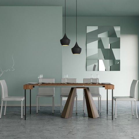 Diamante Fir jatkettava puinen konsolipöytä 90x40-300cm Tarjous