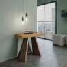 Pitkäksi laajennettava pöytä, puinen, 90x40-300cm, Diamante Premium Oak Tarjous