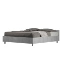 Harmaa parivuode 160x190cm säilytyslaatikolla Nuamo Concrete Tarjous