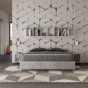 Harmaa parivuode 160x190cm säilytyslaatikolla Nuamo Concrete Alennusmyynnit