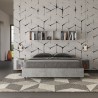 Harmaa parivuode 160x190cm säilytyslaatikolla Nuamo Concrete Alennusmyynnit