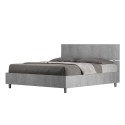 Harmaa parivuode 160x190 cm suora pääty sälepohja Demas D Concrete Tarjous
