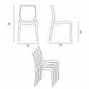 Valkoinen neliöpöytä 70x70cm ja kaksi värikästä tuolia Ice Patio 