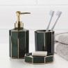Kylpyhuonetarvikesarja hammasharja annostelija saippua-astia wc-harjasarja Emerald Tarjous