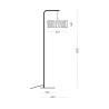 Moderni design lattiavalaisin, varjostin narua Macaron DF45 