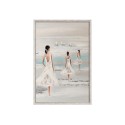 Käsin maalattu kuva reliefi naiset ranta kehys 60x90cm W205 Alennusmyynnit