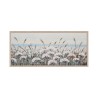 Käsin maalattu kuva kukkakenttä 65x150cm kankaalle kehyksellä W717 Alennusmyynnit