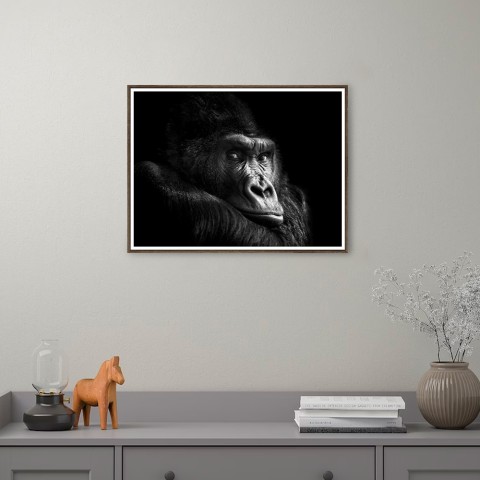 Tulosta valokuva gorilla kuvakehys eläimet 30x40cm Unika 0026 Tarjous