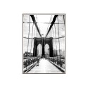 Tulosta juliste valokuvaus silta valkoinen musta kehys 50x70cm Unika 0030 Myynti