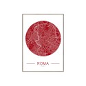 Posteri tulosta valokuvaus kehys kartta Rooma kaupunki 50x70cm Unika 0068 Myynti