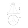 Riippuvalaisin LED-valokoru Ø 80cm Rim Maytoni Alennusmyynnit
