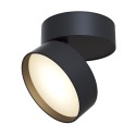 Moderni pyöreä musta säädettävä LED-kattovalaisin Onda Maytoni Myynti