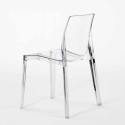 Valkoinen pyöreä pöytä 70x70cm ja kaksi värikästä läpinäkyvää tuolia Femme Fatale Spectre Hinta