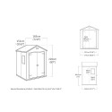 Keter Manor 6x5 puutarhavaja 185x152x226 cm, PVC-hartsi 