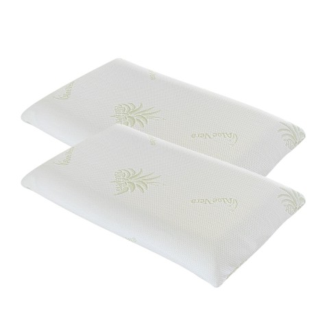 Tyynypari 2 saippuan muotoista tyynyä Memory Foam -materiaalista ja vihreästä Aloesta Lolly