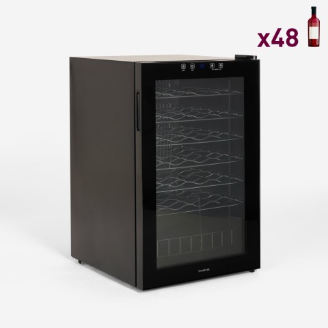 Viinikellari jääkaappi ammattimainen 48 pullolle LED yksi vyöhyke Bacchus XLVIII